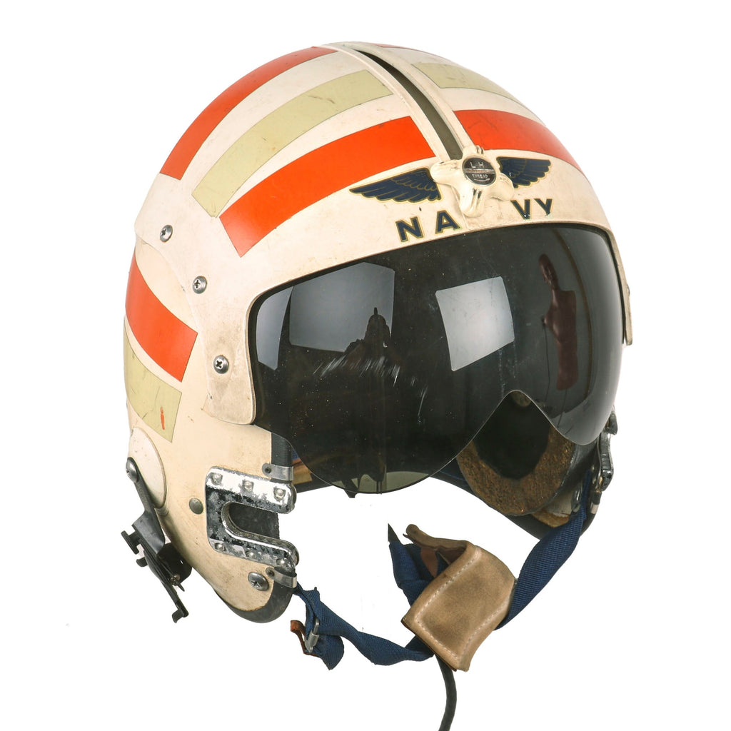 Original U.S. Vietnam War Era US Navy Pilot APH-6D Flight Helmet by Gentex Original Items