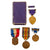 Original U.S. WWI 101st Infantry Regiment 26th Division Engraved Purple Heart & Uniform Piece Grouping with Medals & Insignia - Charles T. Derosier Original Items