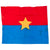 Original Vietnam War North Vietnamese Army Viet Cong Flag with Provenance Note - 27 x 33” Original Items