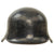 DRAFT - Original German WWII M34 Square Dip NSDAP Double Decal Civic Police Steel Helmet with Liner & Chinstrap - Ordnungspolizei (Copy) Original Items