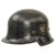DRAFT - Original German WWII M34 Square Dip NSDAP Double Decal Civic Police Steel Helmet with Liner & Chinstrap - Ordnungspolizei (Copy) Original Items