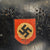 DRAFT - Original German WWII M34 Square Dip NSDAP Double Decal Civic Police Steel Helmet with Liner & Chinstrap - Ordnungspolizei (Copy) Original Items