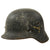 Original German WWII M40 Single Decal Luftwaffe Helmet with 1941 Dated 55cm Liner - Stamped SE62 Original Items