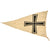 Original German WWII Kriegsmarine 1.0m x 1.4m Flotilla Command Pennant Flag - Flotillenstandard Original Items