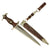 Original German WWII Early Ground Röhm Signature SA Dagger by AESCULAP of Tuttlingen with Scabbard & Belt Loop Hanger Original Items