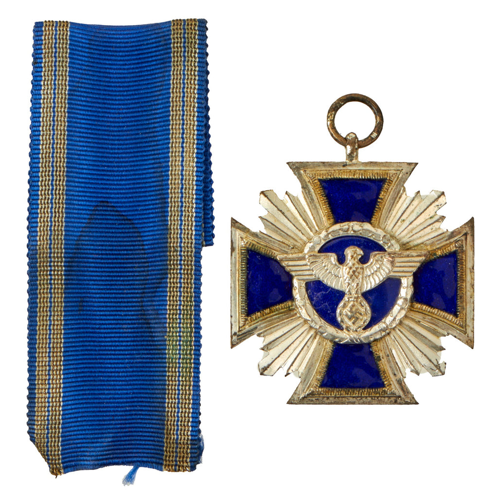 Original German WWII NSDAP Party Long Service Award Second Class by C.E. Juncker Berlin with Ribbon - 15 Years Original Items