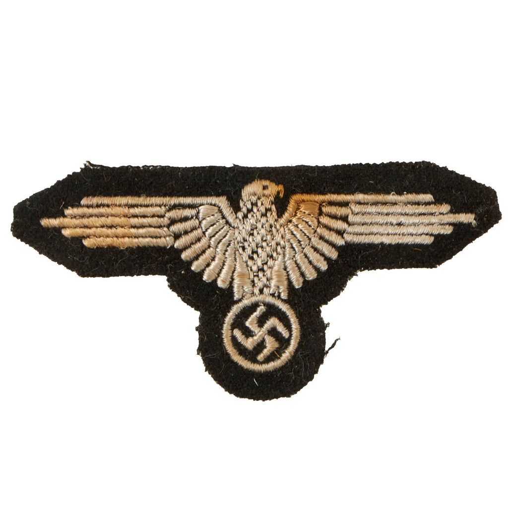 Original German WWII SS EM/NCO Second Pattern Left Sleeve Eagle Insignia - Schutzstaffel Original Items