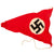 Original German WWII NSDAP National Socialist 14" x 20" Pennant and Small 11" x 14" Flag Set Original Items