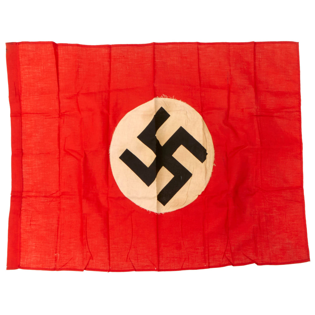 Original German WWII NSDAP Small Double Sided National Political Flag - 20 ¼" x 27 ½" Original Items