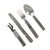Original German WWII Mess Kit Utensil Set - Set of Steel - Dated 1943 Original Items