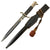 Original German WWII Fireman's Long Dress Bayonet by Hermann Schellhorn with Scabbard, Frog & Troddel Knot Original Items