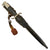 Original German WWII Fireman's Long Dress Bayonet by Hermann Schellhorn with Scabbard, Frog & Troddel Knot Original Items