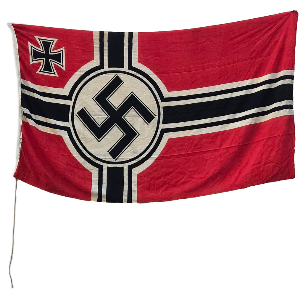 Original German WWII Kriegsmarine Large 200cm x 335cm Naval Battle Flag - Reichskriegsflagge Original Items