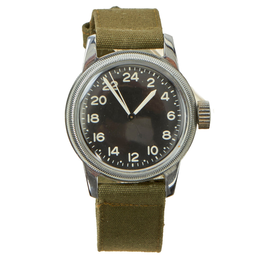 Original U.S. WWII Type A-11 USAAF Wrist Watch by Elgin - Fully Functional Original Items