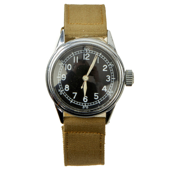 Original U.S. WWII Fully Functional “New Old Stock” Type A-11 USAAF Wrist Watch by Bulova - Date Coded 1944 Original Items