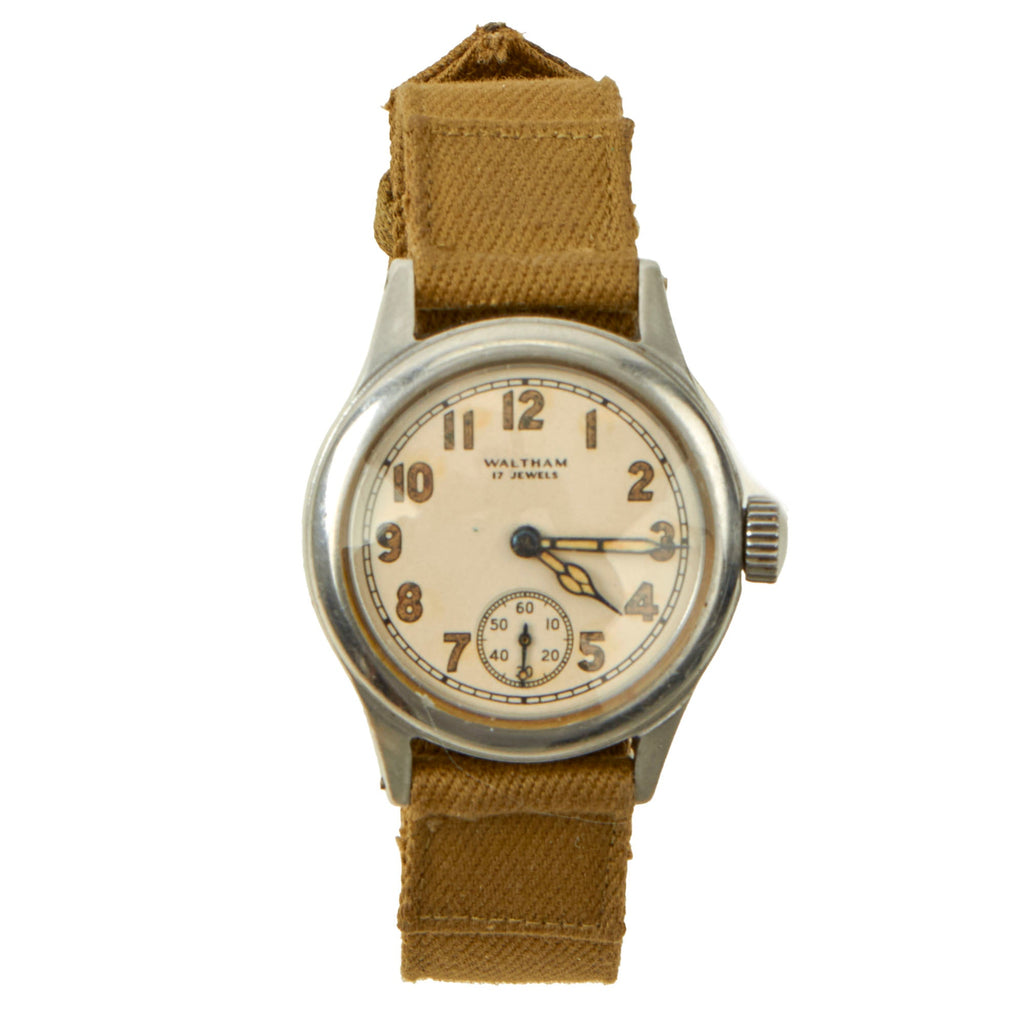 Original U.S. WWII Fully Functional US Army Ordnance Department OF (Waterproof Case) Officer’s 17-Jewel Wrist Watch by Waltham - Dated 1944 Original Items