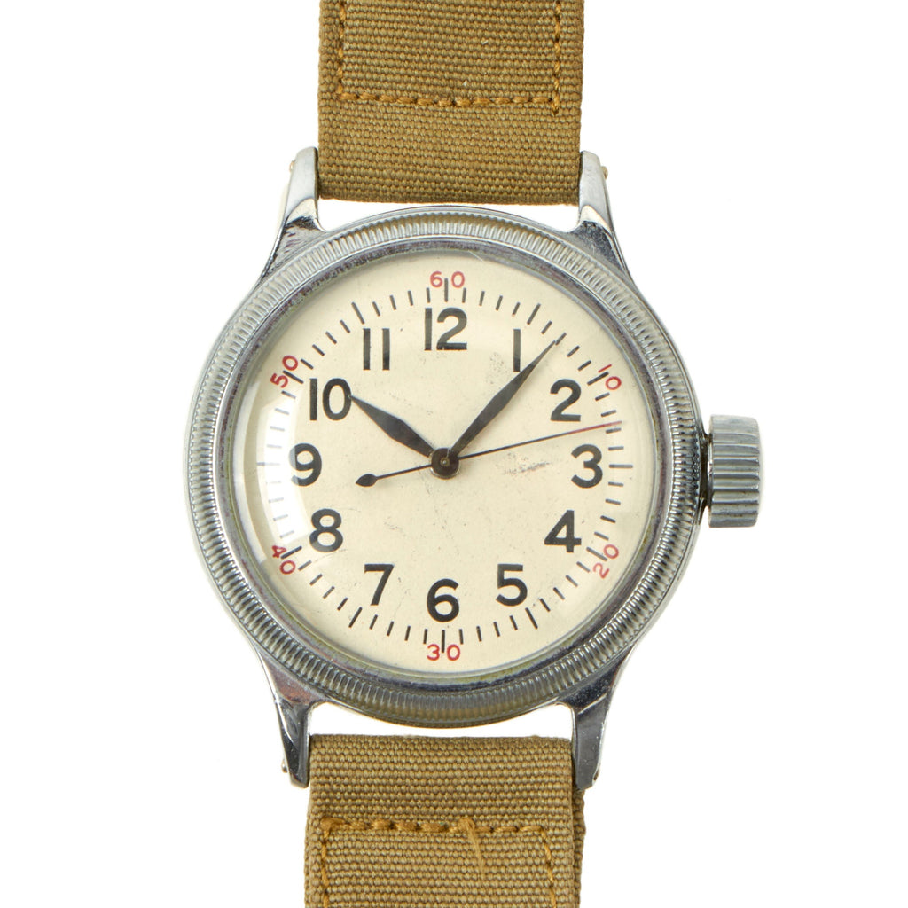 Original U.S. WWII Early Type A-11 USAAF Wrist Watch by Elgin Dated 1942 - Fully Functional Original Items