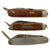 Original U.S. WWII to Vietnam War Era US Army & US Navy Pocket Knife Lot - 3 Items Original Items