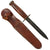 Original U.S. WWII Era Rare Straight-Guard Marked “Smooth Handle” M3 Fighting Knife by CASE With Leather Handle and Leather Scabbard Original Items