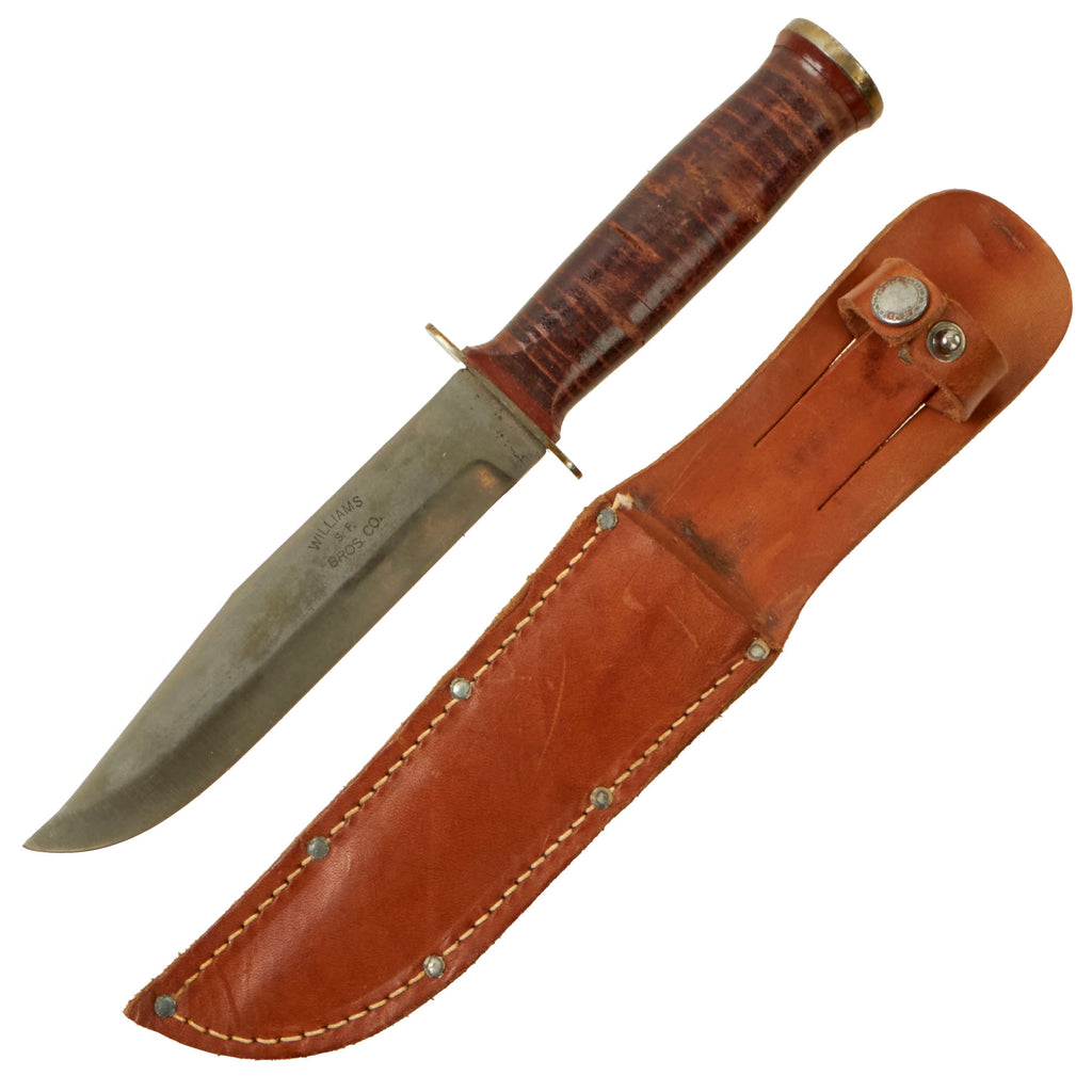 Original U.S. WWII Williams Brothers Private Purchase Fighting Knife in Original Sheath Original Items