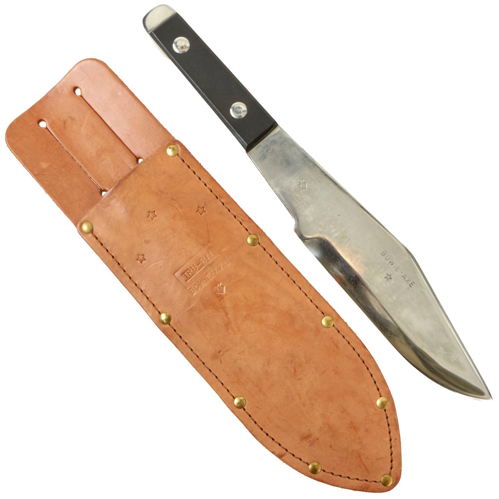 Original U.S. Vietnam War Era Tru-Balance Bowie Ax Throwing Knife With Correct Leather Sheath Original Items