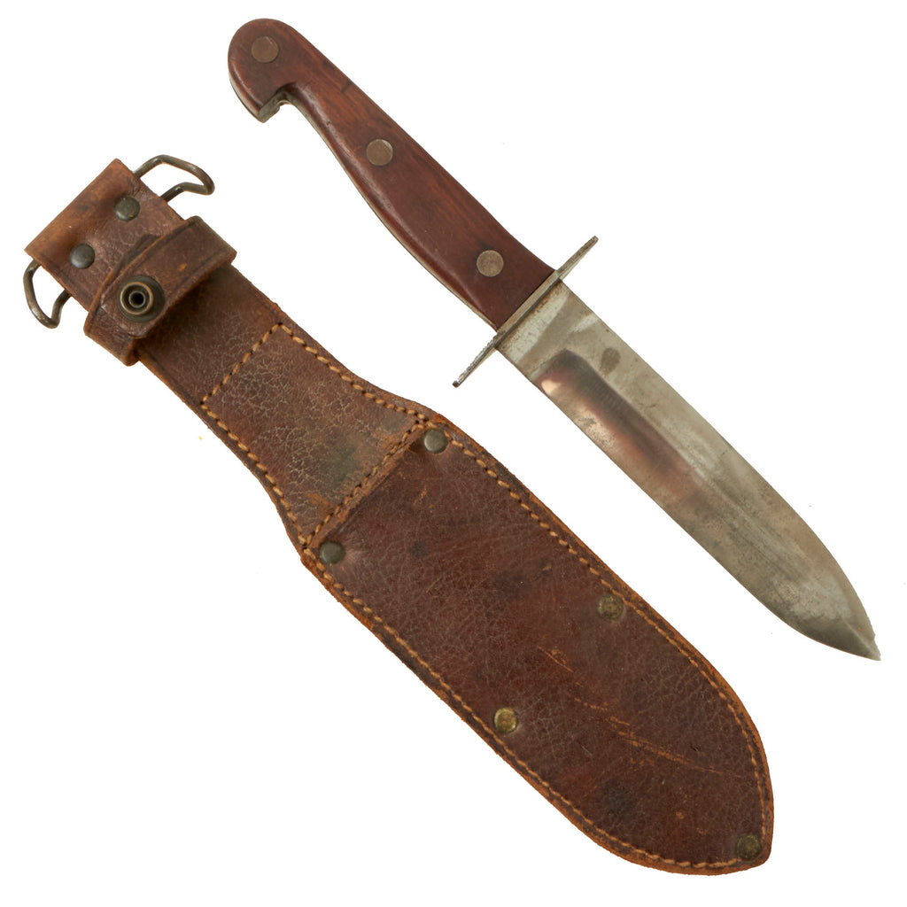 Original U.S. / Australian WWII Commando Fighting Knife by East Bros With Correct 1943 Dated Sheath Original Items