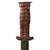Original U.S. WWII Era “Theater Made” Cut-Down Model 1913 Cavalry “Patton” Saber Middle-Section Fighting Knife With Leather Sheath - Scabbard Marked “Patchogue, Long Island” Original Items