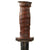 Original U.S. WWII Era “Theater Made” Cut-Down Model 1913 Cavalry “Patton” Saber Middle-Section Fighting Knife With Leather Sheath - Scabbard Marked “Patchogue, Long Island” Original Items