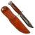 Original U.S. WWII USN Mark I Style Chromed Fighting Knife by Camillus Cutlery Co. with Leather Sheath Original Items