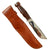 Original U.S. WWII Era Navy Mark I Ka-Bar Style Marble Shark Fighting Knife with Leather Scabbard Original Items