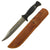 Original U.S. WWII KA-BAR Style Fighting Knife with Anderson Knife Co. Style Molded Plastic Grip & Leather Sheath Original Items