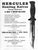 Original U.S. WWII Hercules Forge Company Hunting Knife with Style Molded Plastic Grip & Leather Sheath - aka Vietnam Delta Knife Original Items