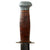 Original U.S. WWII Era Theater Made Fighting Knife Constructed From The Hilt of a USN Mk1 and Cut Down M1905 Bayonet Blade With Leather Scabbard - Scottish Dirk Style Original Items