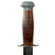 Original U.S. WWII Era Theater Made Fighting Knife Constructed From The Hilt of a USN Mk1 and Cut Down M1905 Bayonet Blade With Leather Scabbard - Scottish Dirk Style Original Items