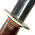 Original U.S. WWII Era Theater Made Fighting Knife Constructed From The Hilt of a USN Mk1 and Cut Down M1905 Bayonet Blade With Leather Scabbard - Scottish Dirk Style Original Items
