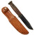 Original U.S. WWII Named Western US Navy “L71 SeaBee” Utility Knife With Correct Leather Sheath - Carlton P. Hucker USNR, Civil Engineer Corps (Civil Engineer V) Original Items