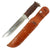 Original WWII Large EG Waterman EGW Stacked Leather Grip Fighting Knife with Sheath Original Items