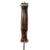 Original WWII Large EG Waterman EGW Stacked Leather Grip Fighting Knife with Sheath Original Items