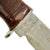 Original WWII Large EG Waterman EGW Stacked Leather Grip Fighting Knife with Sheath Original Items