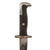 Original U.S. WWII Theater Made M1 Garand Bayonet Fighting Knife With Nickeled Blade & Leather Sheath Original Items