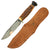 Original U.S. WWII Case Utility Knife with Stag Grip and Leather Belt Scabbard Original Items