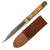 Original U.S. WWII EK Model 2 Fighting Knife With Very Low Serial Number and Ek Model 6 Scabbard by John Ek of Hamden Connecticut - Excellent Condition Original Items