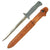 Original U.S. WWII Cut Down M1913 “Patton” Saber Fighting Knife by the Anderson Knife Company of Glendale, California with Leather Sheath Original Items