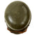 Original German WWII Early M34 Civic Square Dip Luftschutz Air Defense Steel Helmet with Green Paint over Gray Original Items