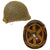 Original U.S. WWII / Korean War M1 Front Seam Swivel Bale Helmet with Seaman Paper Company Liner & Helmet Net Original Items