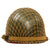 Original U.S. WWII / Korean War M1 Helmet with Named 102nd Infantry Division CAPAC Liner & Helmet Net Original Items