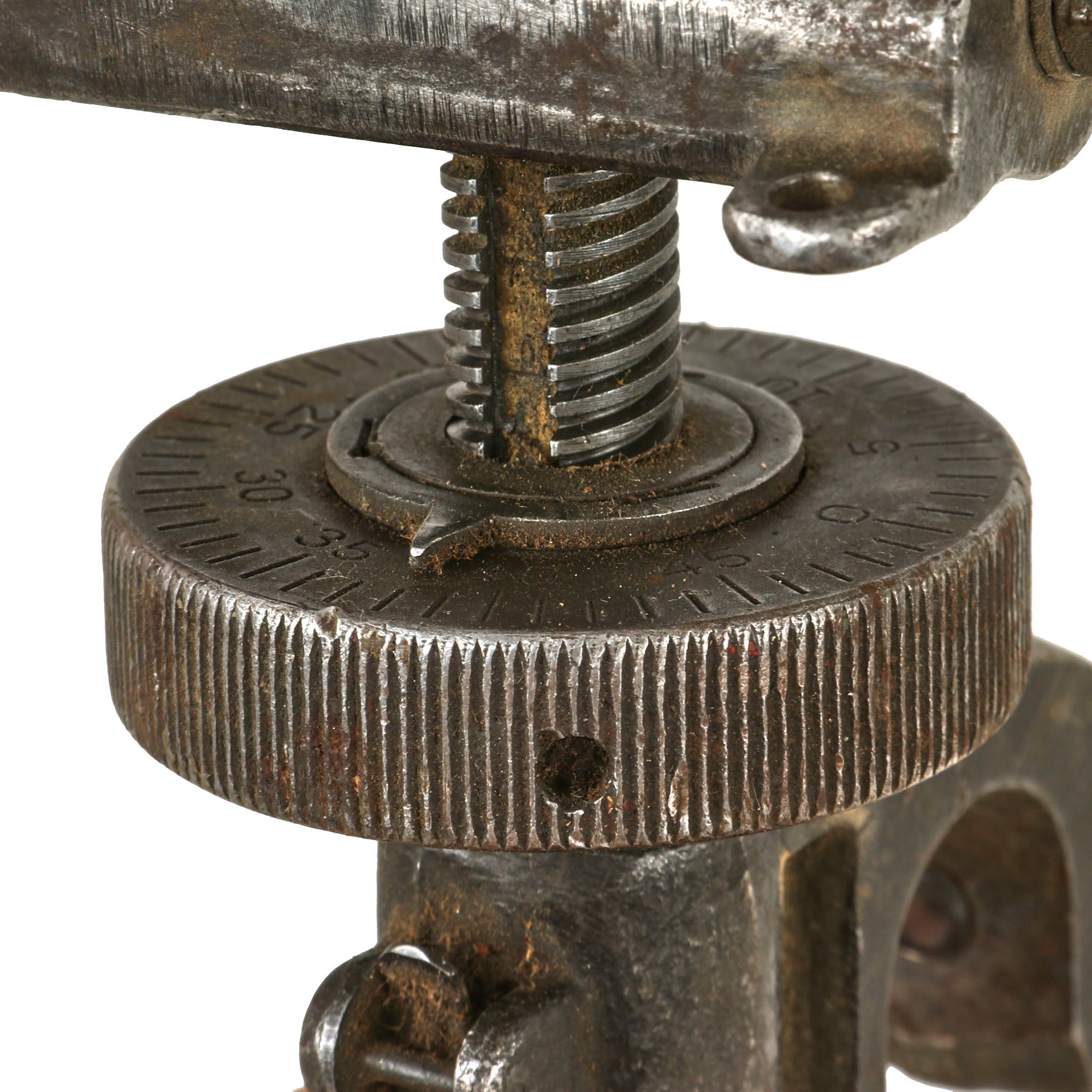 Original U.S. WWII or Korean War Traverse and Elevation Mechanism