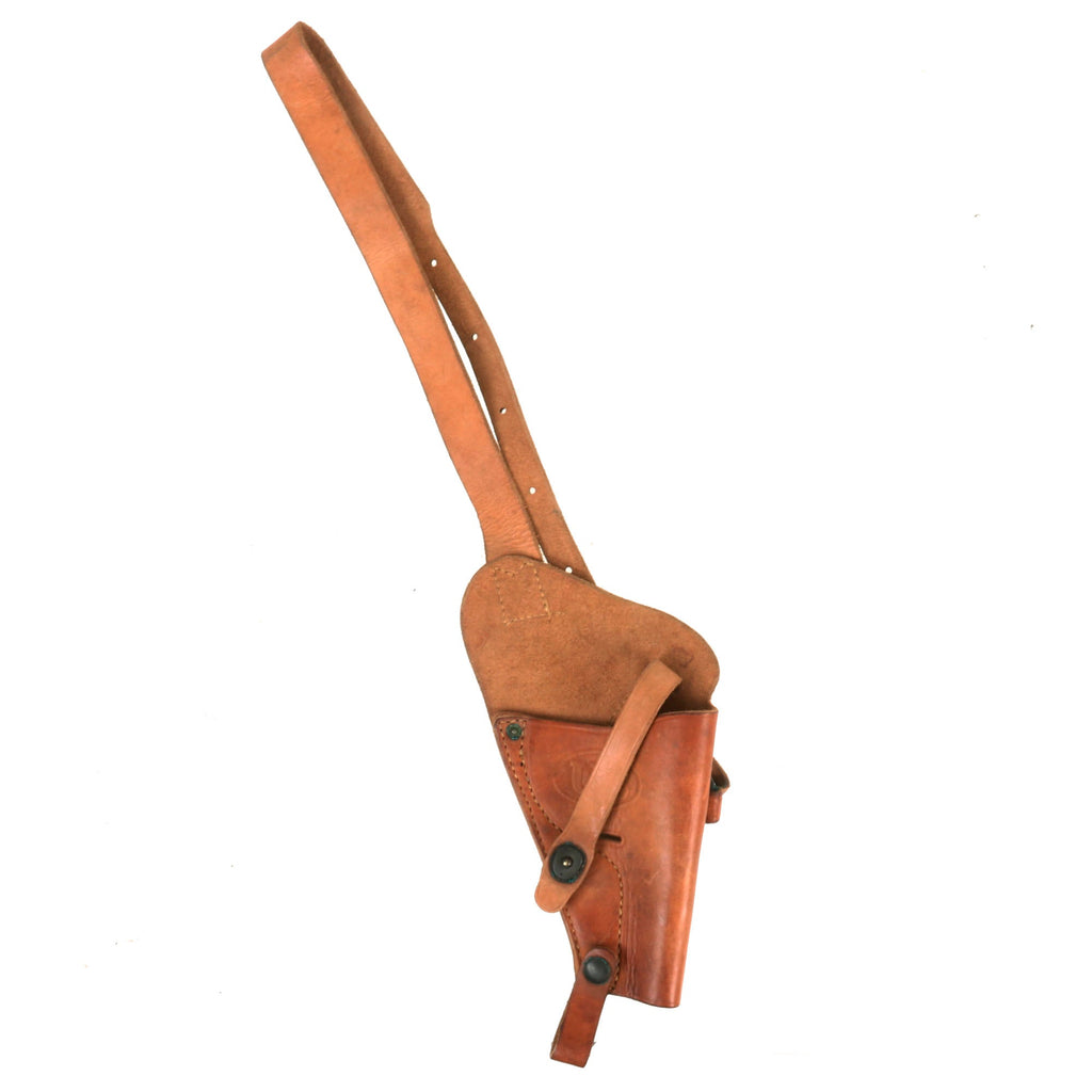 Original U.S. WWII US Navy Pilot .38 Victory Revolver M3 Shoulder Holster by Boyt Harness - Dated 1944 Original Items