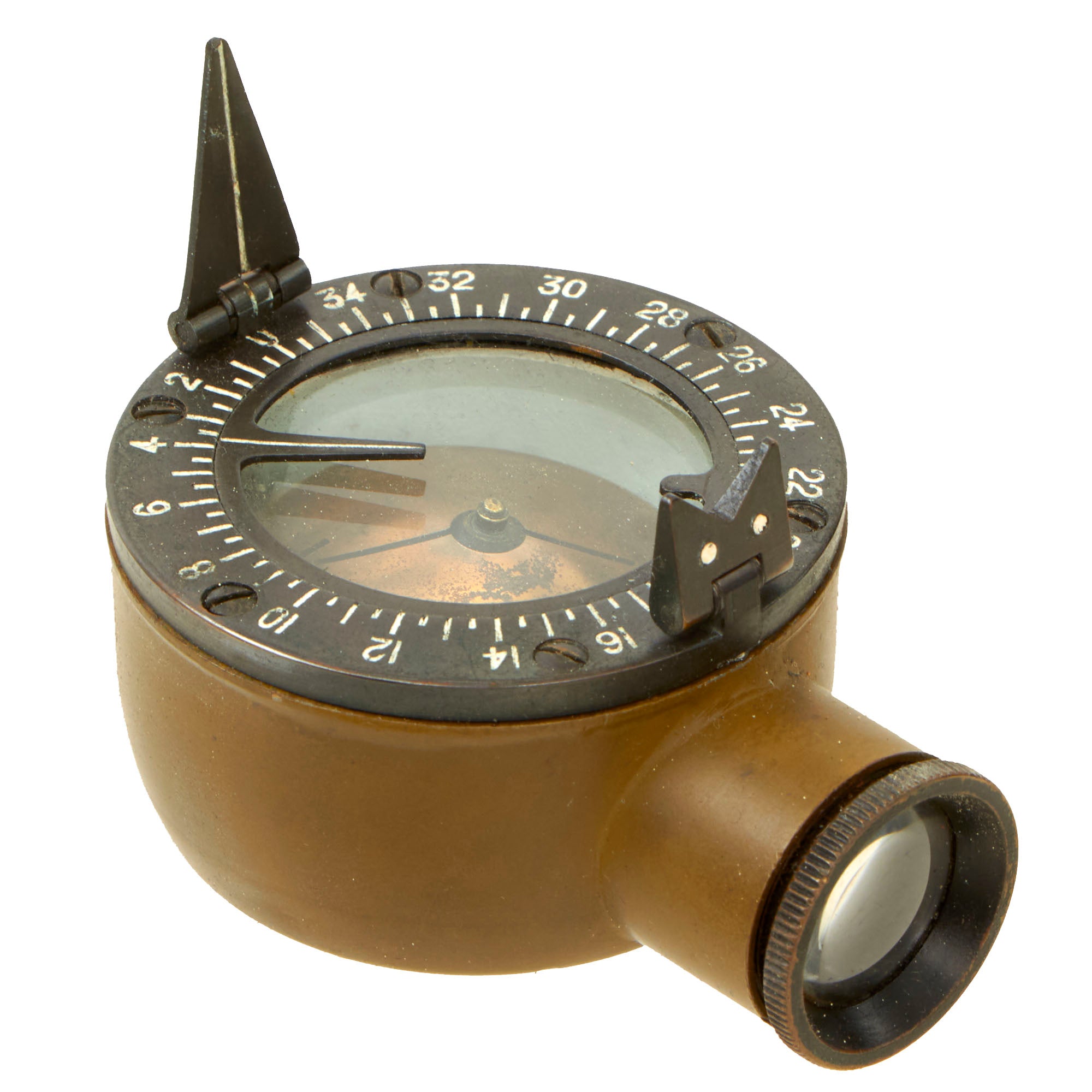 Original U.S. WWII Mark VII Creagh-Osborne Marching Compass by Sperry ...