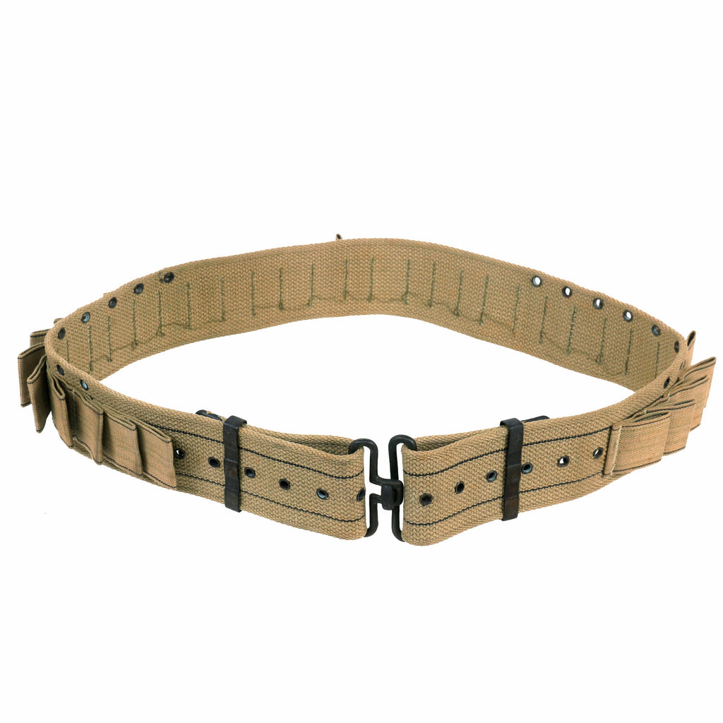 Original U.S. WWI "Shotgun" Belt - 25 Cartridge Signal Flare “Very” Pistol Bandolier - As Used With The Remington Mark III 10 Gauge Flare Signal Pistol Original Items